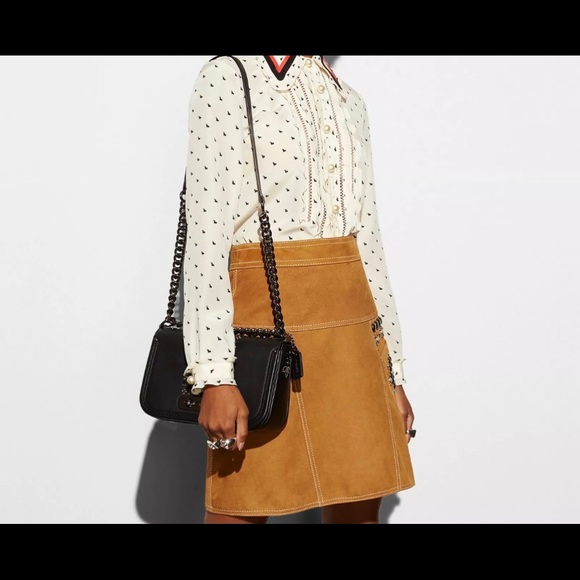 Coach 55631  Bandana Rivets Swagger Shoulder - Picture 10 of 15